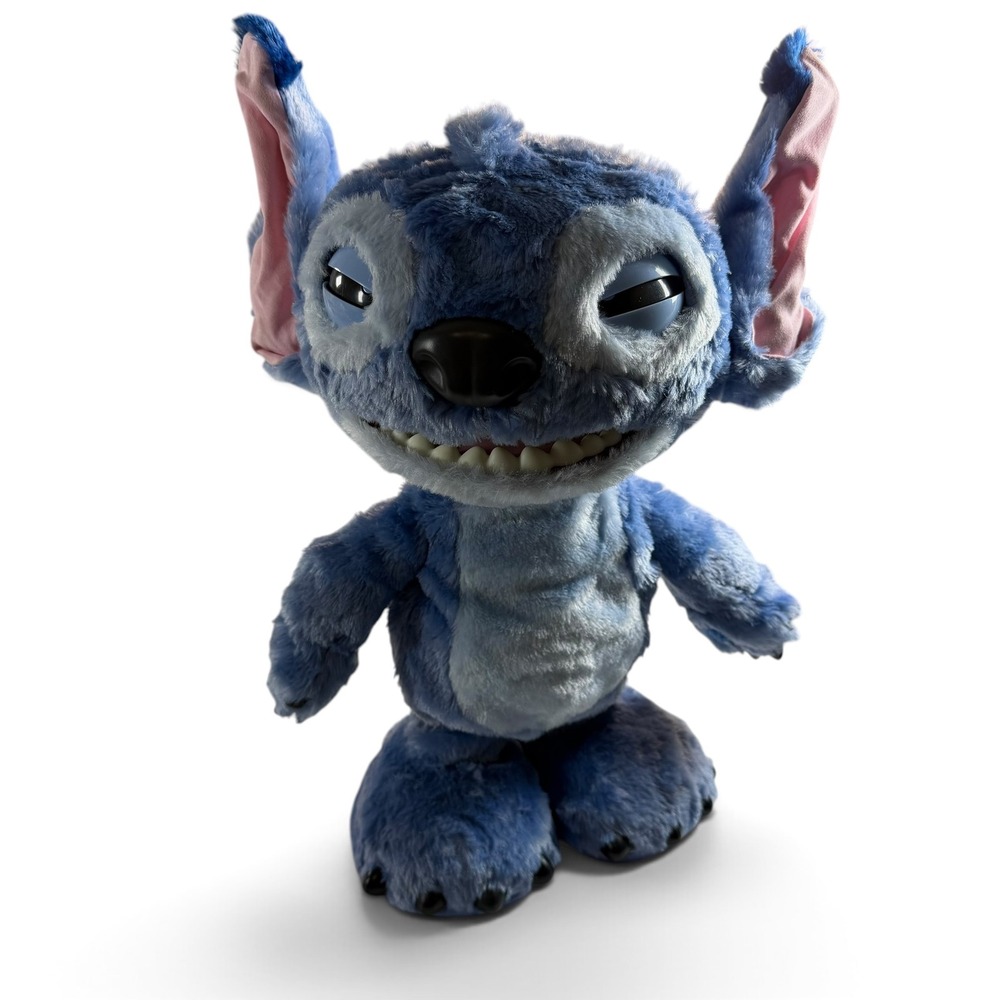 Disney Just Play Stitch Interactive Animated Plush Blue Lilo & Stitch Toy 15in